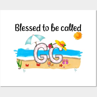 Blessed To Be Called Gg Summer Beach Happy Mother's Posters and Art